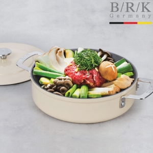 BRK 에볼루션 풀 인덕션 전골냄비 밀크 (24cm)_이미지