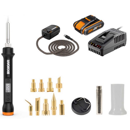  웍스 인두기 WX744.9 해외구매 [2.0Ah, 배터리 1개]