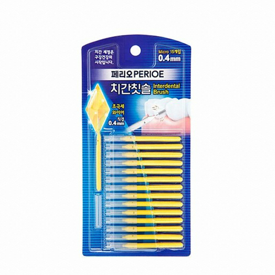 페리오 치간칫솔 I자형 0.4mm 15개