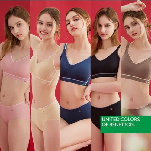 베네통 여성 모달 퓨징 브라팬티세트 (5세트)_이미지
