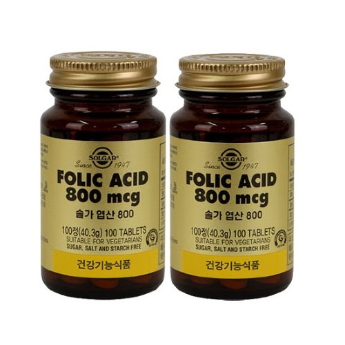 솔가 엽산 800mcg 100정 (1개)_이미지