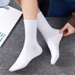 라온 케이샵 남녀공용 무지 장목양말 순면 긴목양말 10개 AK6365_이미지