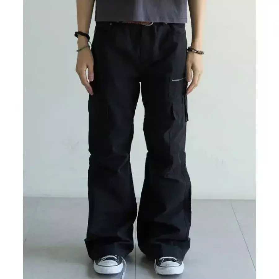 메인부스 Cargo Bootcut Pants BLACK 코튼 팬츠 MBBFS1LPU01BK_이미지