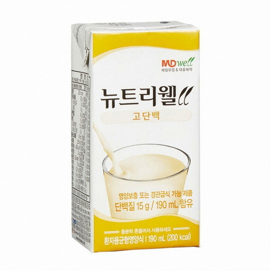 엠디웰 메디웰 뉴트리웰 고단백 190ml (경구섭취/튜브급식전용) (12개)