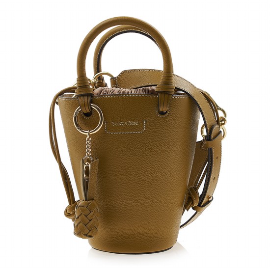 씨바이끌로에 레더 스트링 버킷백 스몰 CHS21SSB05912 36L_이미지