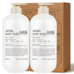 바이아우어 아로마 약산성 퍼퓸 바디워시 민트라벤더향 1020ml (2개)_이미지
