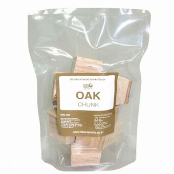 하얀나무 바베큐리퍼블릭 참나무 청크 500g