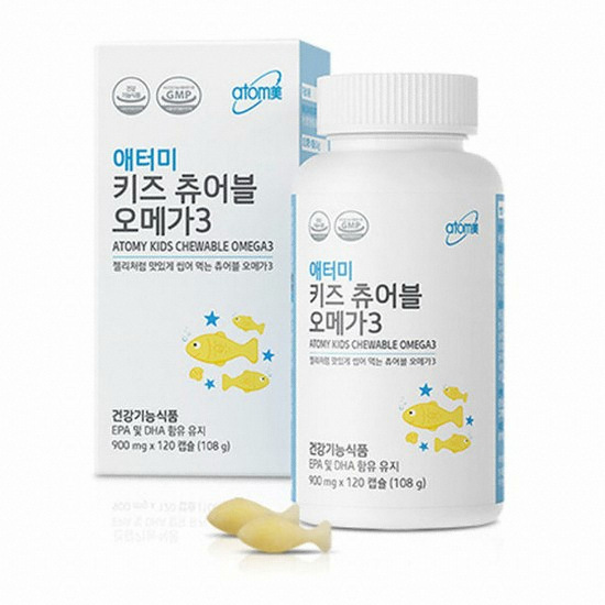 애터미 애터미 키즈 츄어블 오메가3 700mg 120캡슐 (1개)