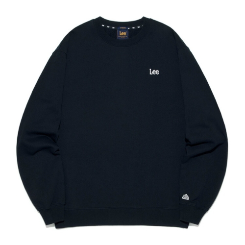 LEE 스몰 트위치 로고 맨투맨 네이비 LE2503CR02NA_이미지