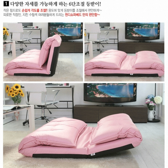 BLMG블루밍홈 윈디 가죽 소파베드 2인용_이미지