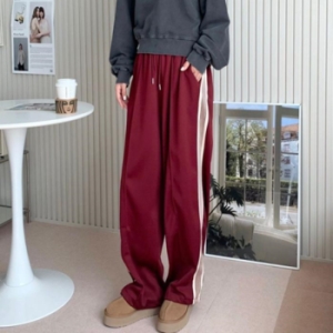 오노마 ONM 여성 와이드팬츠 조거 트랙팬츠 스트링 옆줄 포인트 29546524_이미지