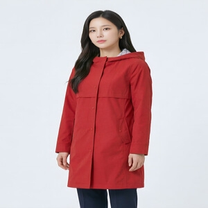 프렐린 탈착후드 바바리형 점퍼-R1JE231457B