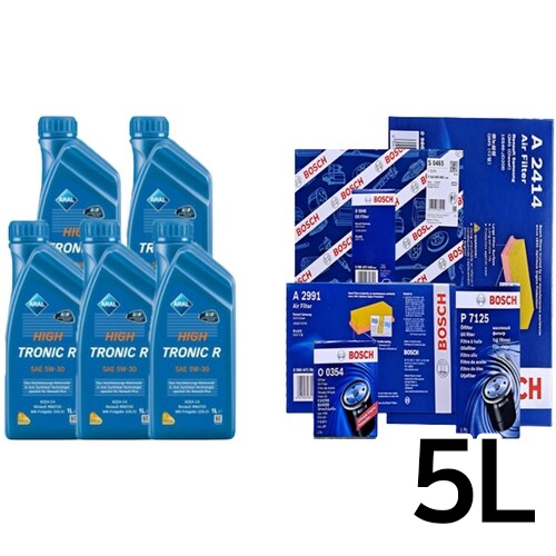 아랄 하이트로닉 R 5W30 5L + 보쉬필터 QM3 디젤