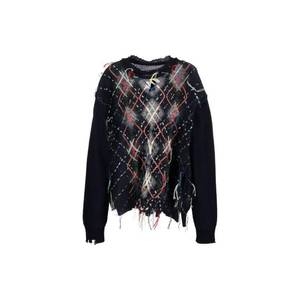 메종마르지엘라 남성 아가일 컷아웃 니트 S67HL0001 S18327 001F 1427928_이미지