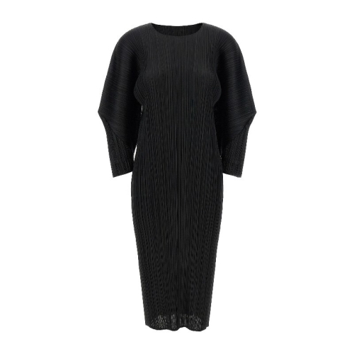 이세이미야케 플리츠플리즈 스카이라인 플리츠 라운드넥 미디 원피스 PP66JH434 15_이미지