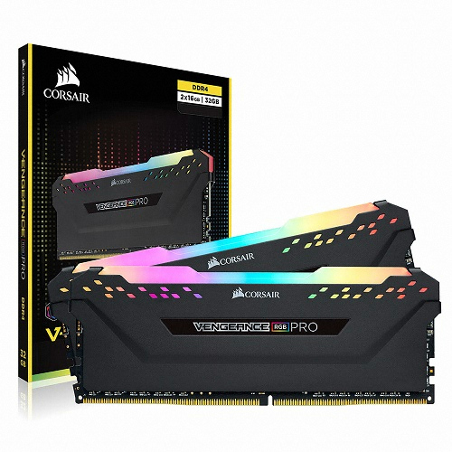 DDR4-3200 CL16 VENGEANCE PRO RGB BLACK AMD 패키지