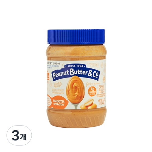 피넛버터앤코 피넛버터앤코 땅콩버터 스프레드 스무스 오퍼레이터 454g 3팩_이미지