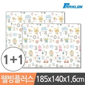 파크론 1+1 뽀로로 숫자놀이 웰빙플러스 놀이방매트 185x140x1.6cm