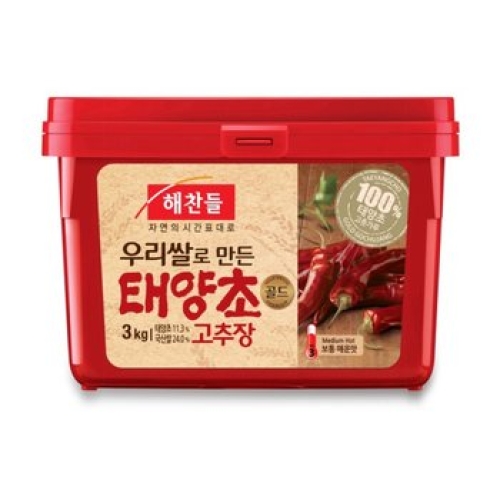 우리쌀로 만든 태양초 골드 고추장 3kg