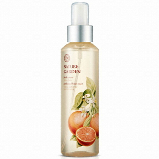 LG생활건강 더페이스샵 네이처가든 프레쉬 시트러스 퍼퓸 바디 미스트 155ml (1개)