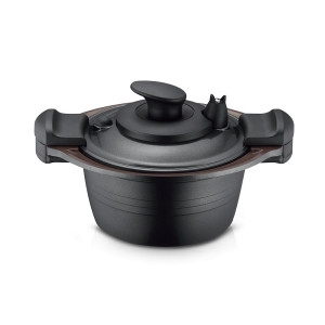 로이첸 IH 스마트 진공 저압 냄비 블랙에디션 (20cm)_이미지