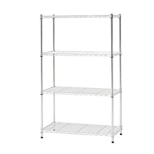 코랙코리아 4단 25파이 산업용 철제 수납 메탈랙 900x350