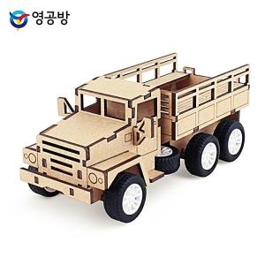 영공방 풀백 육공트럭 나무 장난감 색칠 조립 모형 안전한 재미있는 BW3CA684_이미지