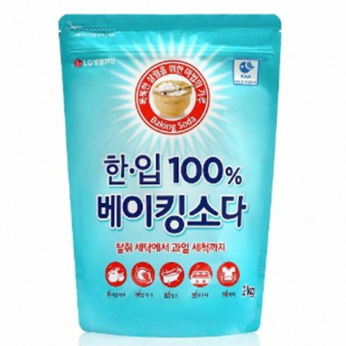 LG생활건강 한.입 100% 베이킹소다 2kg (4개)