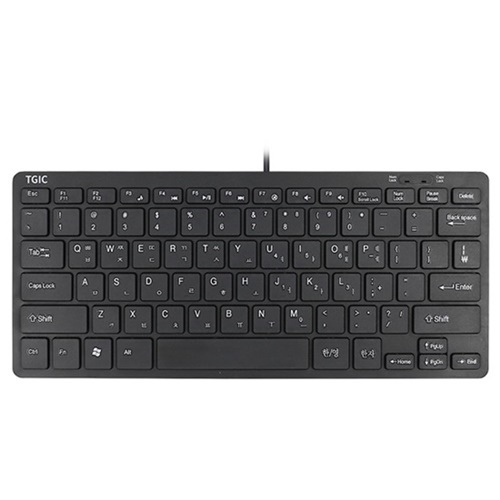 TGIC TGC-K7000M 유선 미니 키보드 (블랙)_이미지