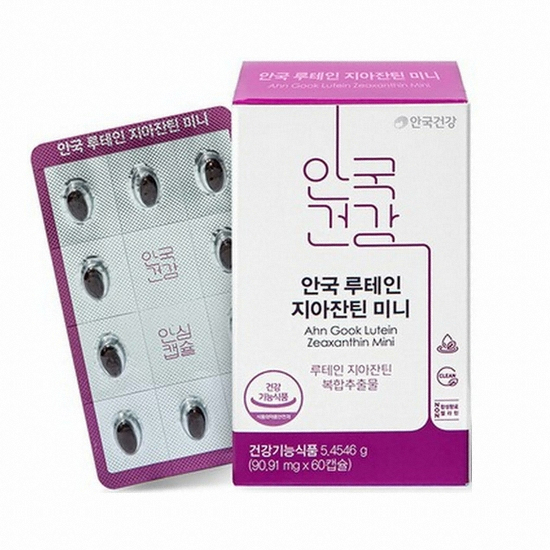 안국건강 안국 루테인 지아잔틴 미니 60캡슐 (1개)_이미지
