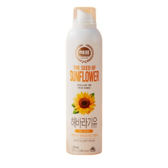 사조대림 해표 오일스프레이 해바라기유 250ml (8개)