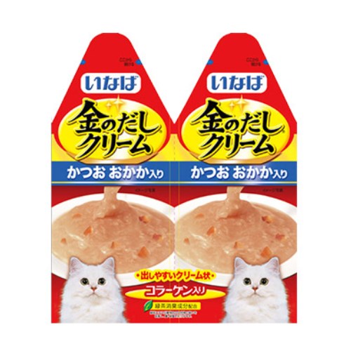 이나바 캣 챠오 금빛육수크림 가다랑어&가쓰오부시 IC-82 60g (30g x 2p) (1개)_이미지