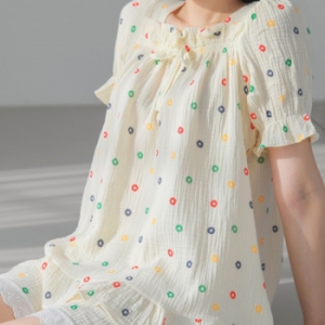 ONM 여자 여성 임산부 원피스 파자마 반팔 홈웨어 잠옷 10377791