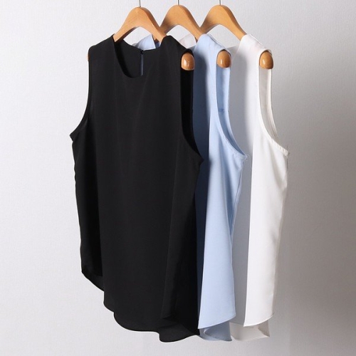 아이우먼 빅사이즈사랑해요 F023L406 라운구름나시블라우스 CR