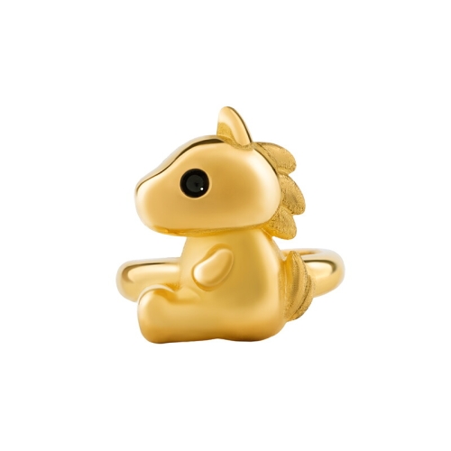 뽀르띠 붉은 말 돌반지 1.875g (1개)_이미지