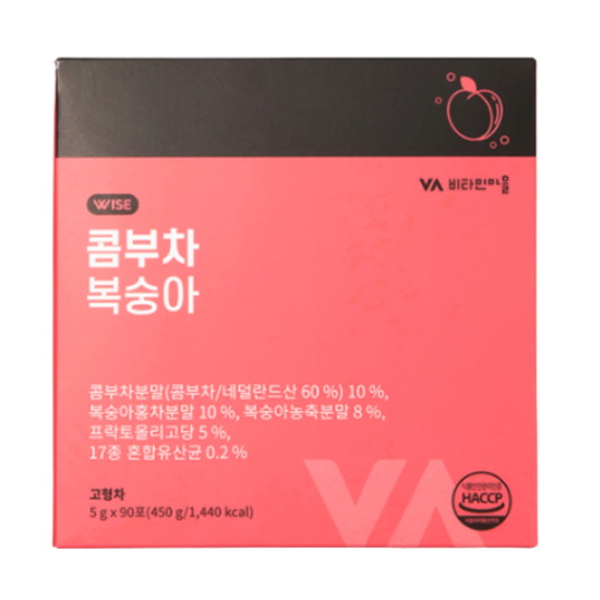 비타민마을 콤부차 복숭아 90T (1개)_이미지