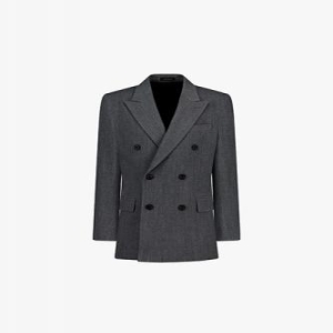 리버클래시 LKF26405 그레이 렌핏 더블 피크드라펠 셋업자켓_이미지