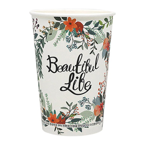 로엔그린 10온스 친환경종이컵 플라워 (1,000개)