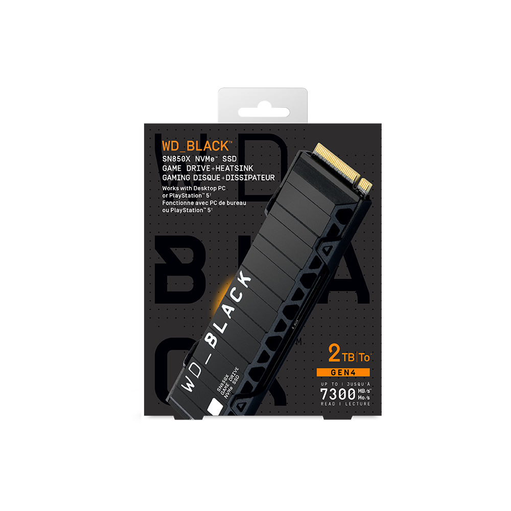 Western Digital WD BLACK SN850X 히트싱크 M.2 NVMe (2TB)_이미지