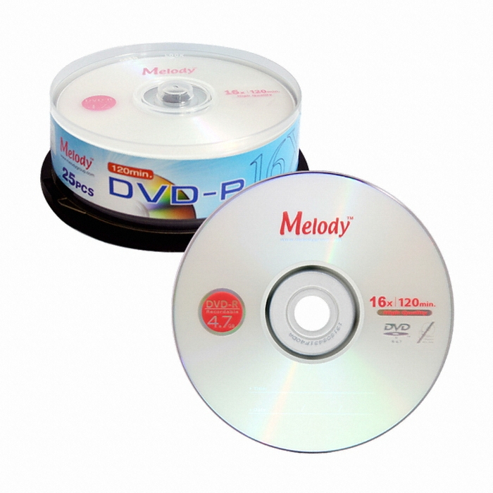 멜로디 DVD-R 4.7GB 16x 케익 (25장)_이미지