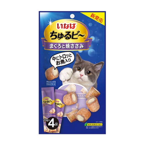 이나바 캣 챠오 츄르비 참치&구운닭가슴살 QSC-272 40g (10g x 4p) (6개)