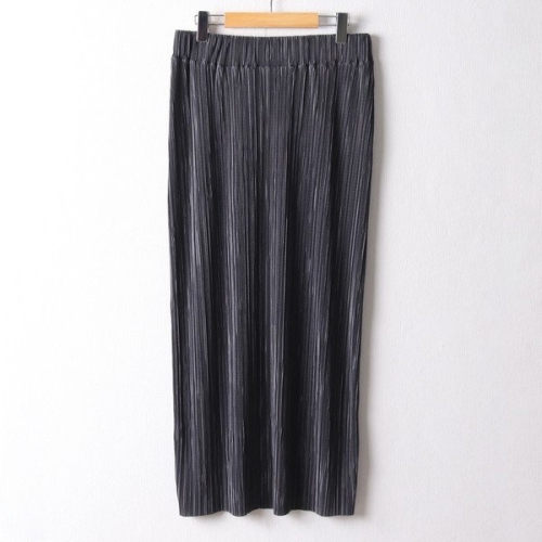 아이우먼 심플플리츠롱스커트 RAF175M409 빅사이즈