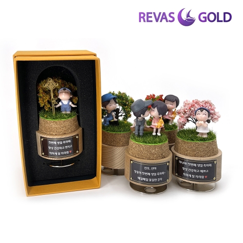 리바스골드 미니 피규어 오르골 패키지 1g (1개)_이미지