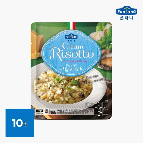 샘표식품 폰타나 전복 앤 치즈 크림 리조또 250g (10개)