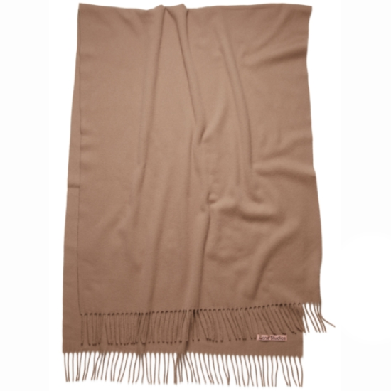 아크네 스튜디오 울 프린지 스카프 CA0209 (59C, 카라멜 브라운)