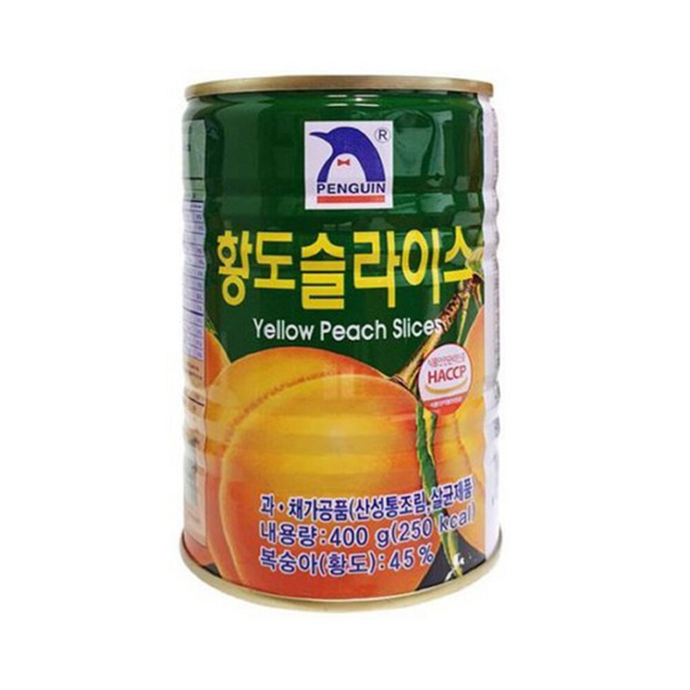 펭귄 황도 슬라이스 400g (1개)_이미지