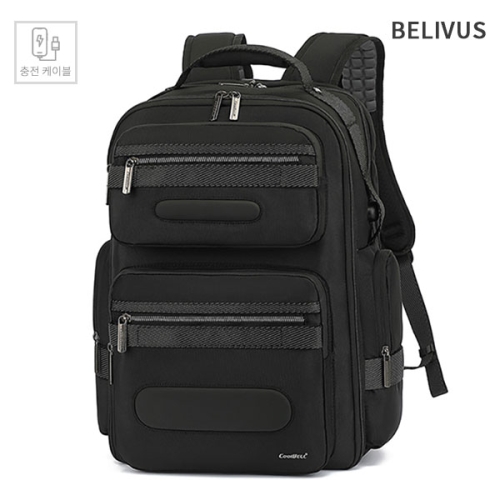 남성 백팩 노트북 수납 대학생 가방_BJI524