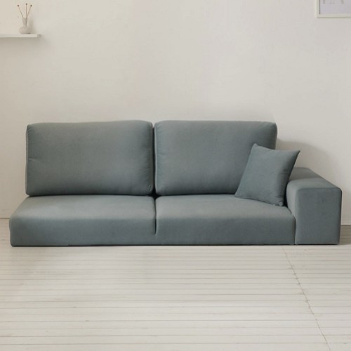 홈인홈 쏘웰 모듈 미니 아쿠아텍스 패브릭 좌식소파 3인용 (스툴별도)