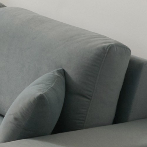 홈인홈 쏘웰 모듈 미니 아쿠아텍스 패브릭 좌식소파 3인용 (스툴별도)_이미지