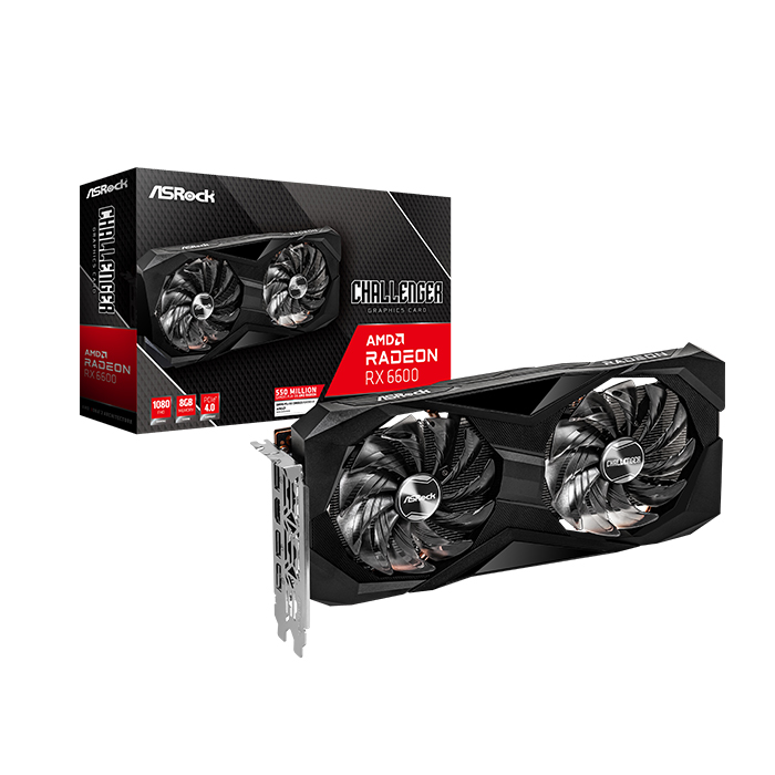 [RX6600 8G] ASRock �󵥿� RX 6600 CHALLENGER D D6 8GB �����Ƽ����